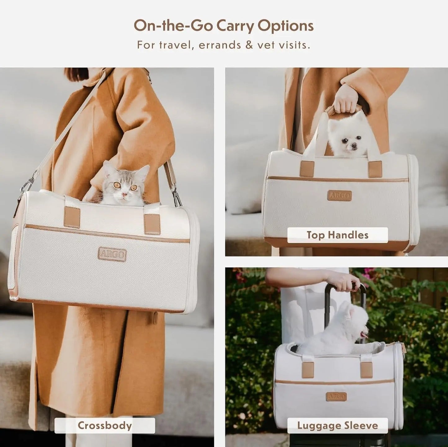 Argo Pawsport to Adventure Airline Approved Pet Carrier Travel Bag