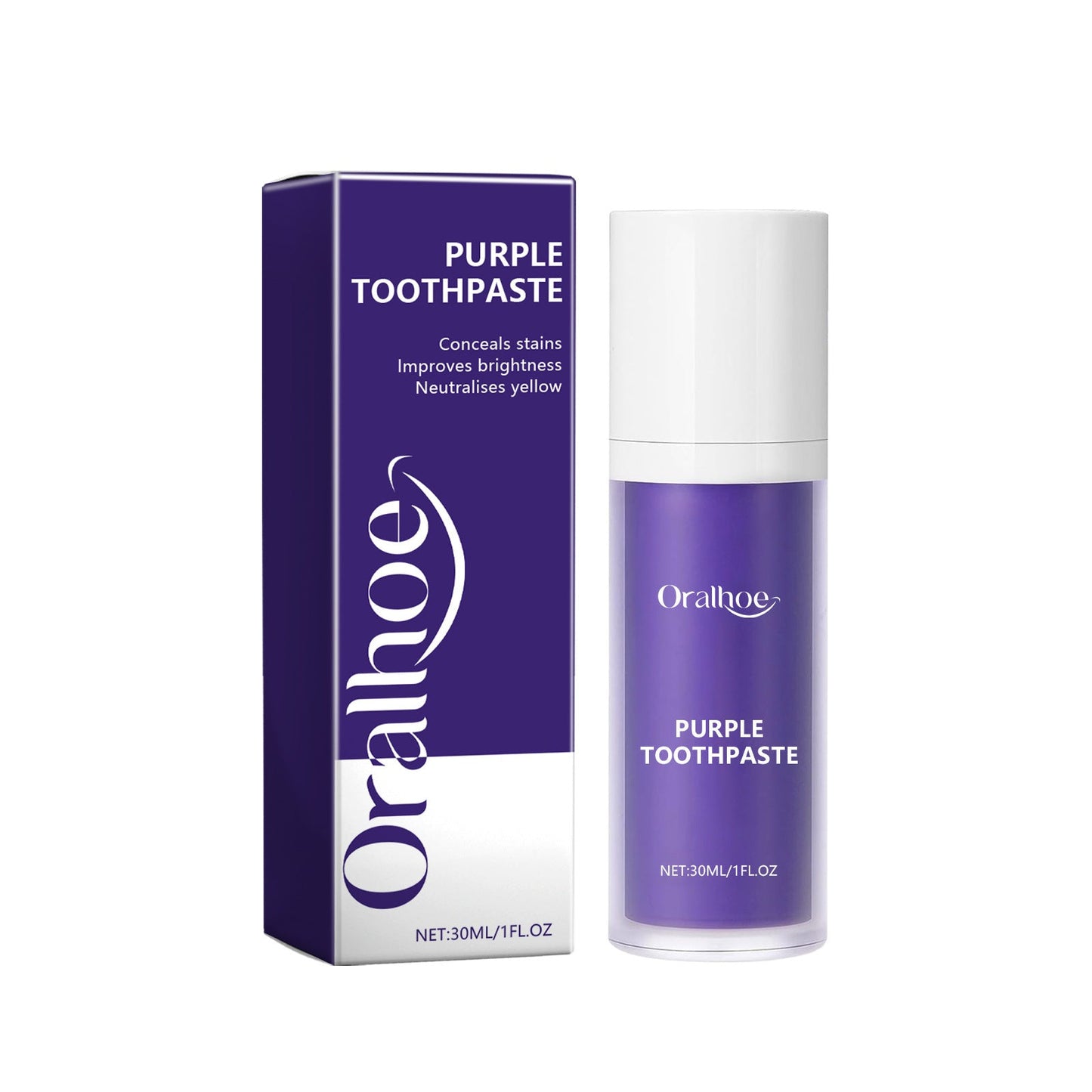 Purple Toothpaste, Deep Cleaning Tartar Stains Odor Fresh Breath Toothpaste