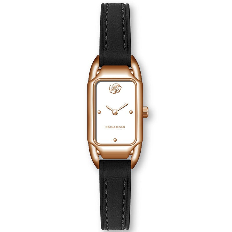 Women's Watch Brand Counter Brand Authentic Fashion Small Square Core Women's Watch Quartz Watch Popular