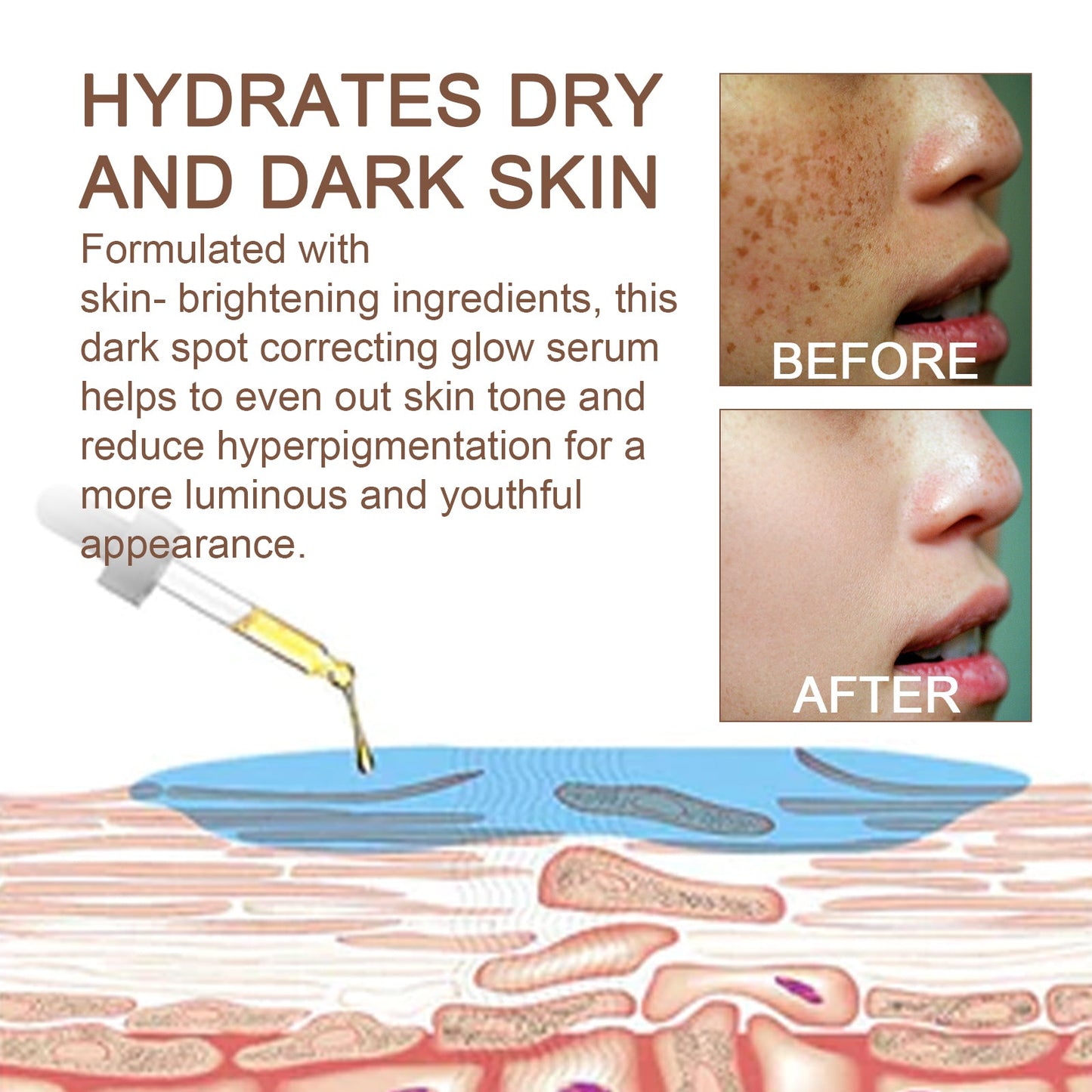 Dark Spot Whitening Essence Lightening Dark Spot Repair Firming Whitening Skin Moisturizing Essence