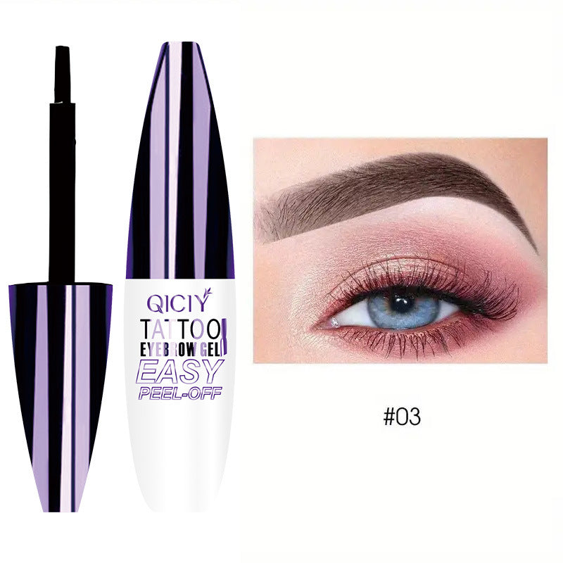 Tear off eyebrow cream is not easy to peel off, anti smudging and long-lasting tear off eyebrow cream