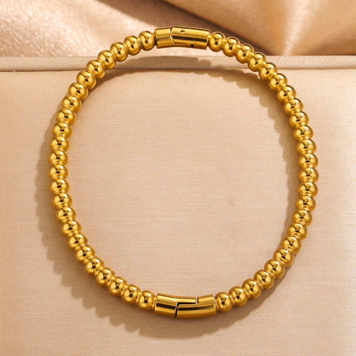 Fashion bamboo titanium steel bracelet female summer niche cold style ins stainless steel retro bamboo jewelry