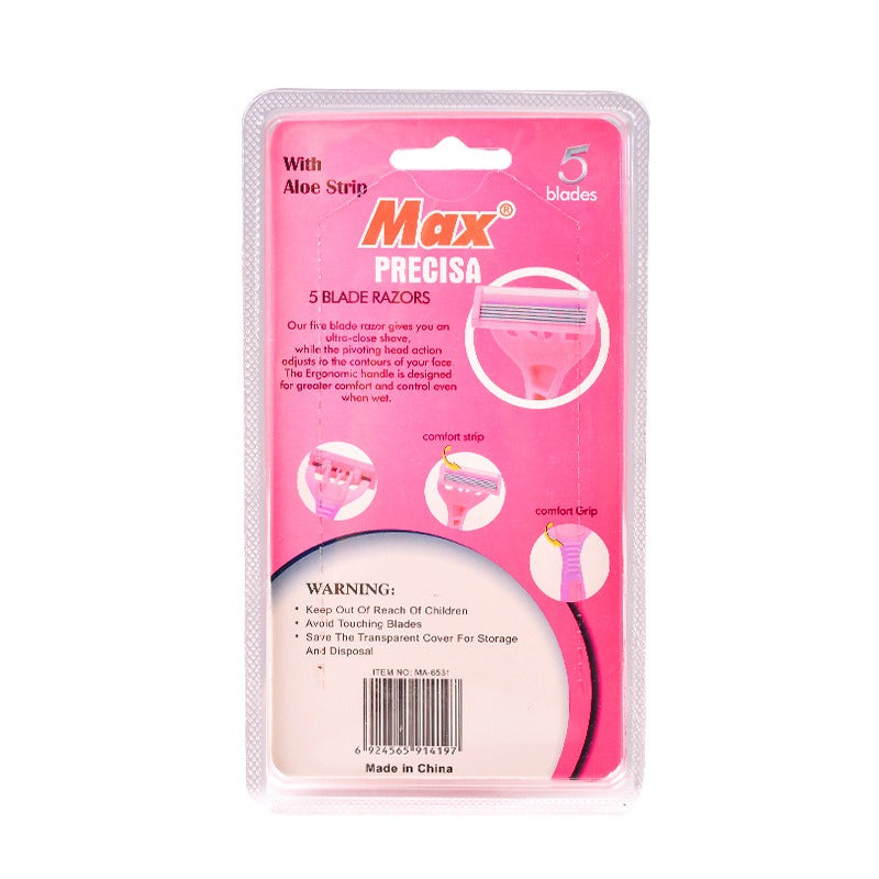 Ladies Five Layers Of Stainless Steel Manual Shaving Knife Intimate Armpit And Leg Hair Removal Knife Shaving Knife