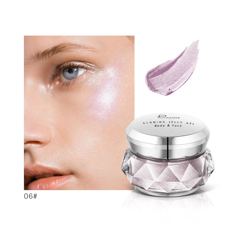 Pudaier Jelly Gel Face Highlighter Body Highlighter Mermaid Eyeshadow