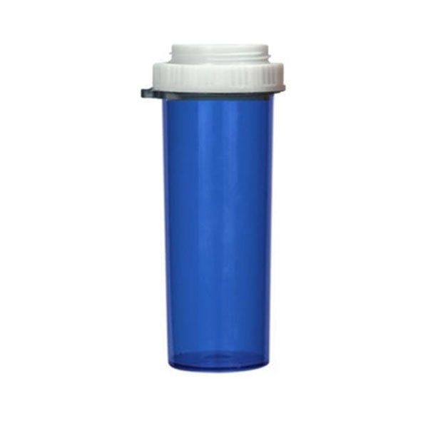 Centor Screw-Loc Pharmaceutical Vial, 60 Dram, Blue