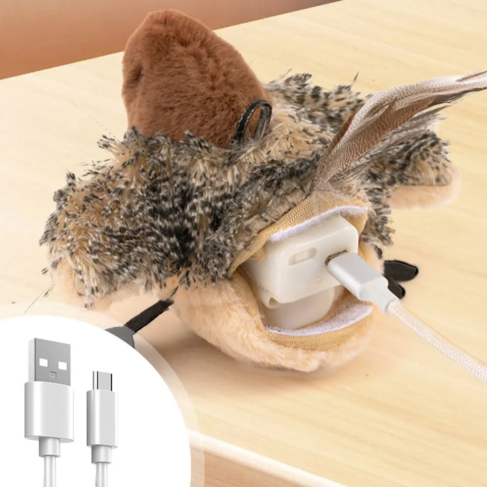 Cat toys touch sense sound teasing cat sticks plush simulation birds pet supplies grind teeth self pleasure relieve boredom