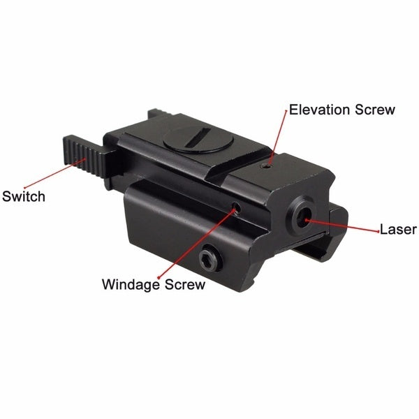 11mm/20MM mini Low Base Hanging Infrared Laser Sight Adjustable Green Laser Sight