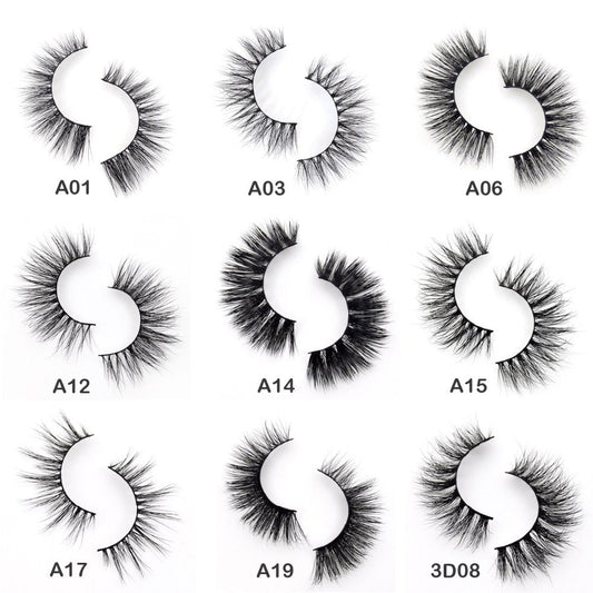 3D Mink Eyelashes Crossing Mink Lashes Hand Made Full Strip Eye Lashes 34 Styles cilios naturais False Lashes