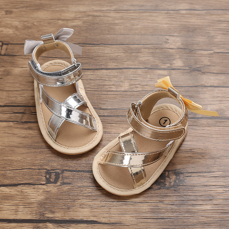 Summer 0-1 Year Old Baby Toddler Shoes Soft Bottom Wiping Empty Baby Shoes Breathable Sandals