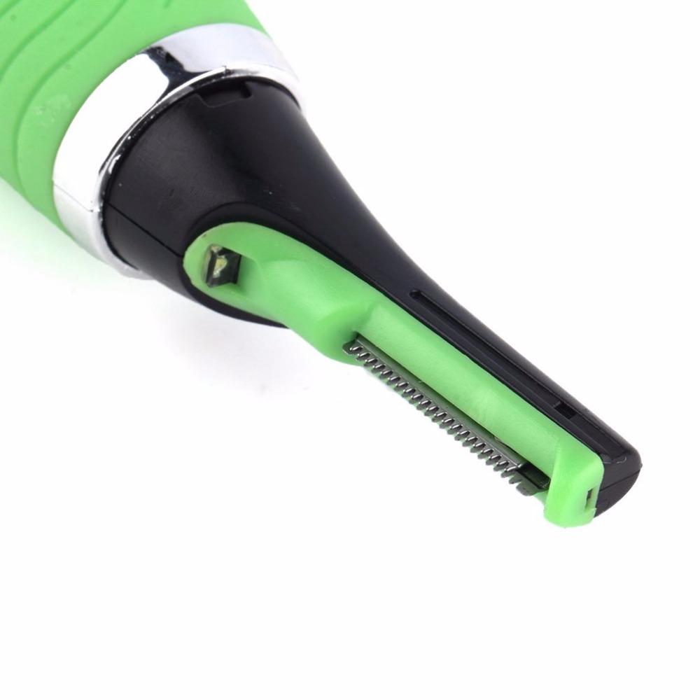 Micro Precision Eyebrow Ear Nose Trimmer Removal Clipper Shaver Personal Electric Built In LED Light Face Care Hair Trimmer