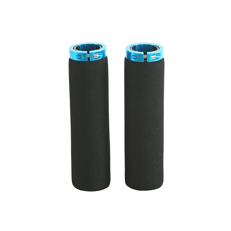 Bicycle Sponge Handle Cover Unilateral Bilateral Locking Mountain Bike Grip Non-Slip Sweat-Absorbing Foam Cotton Handle Gloves