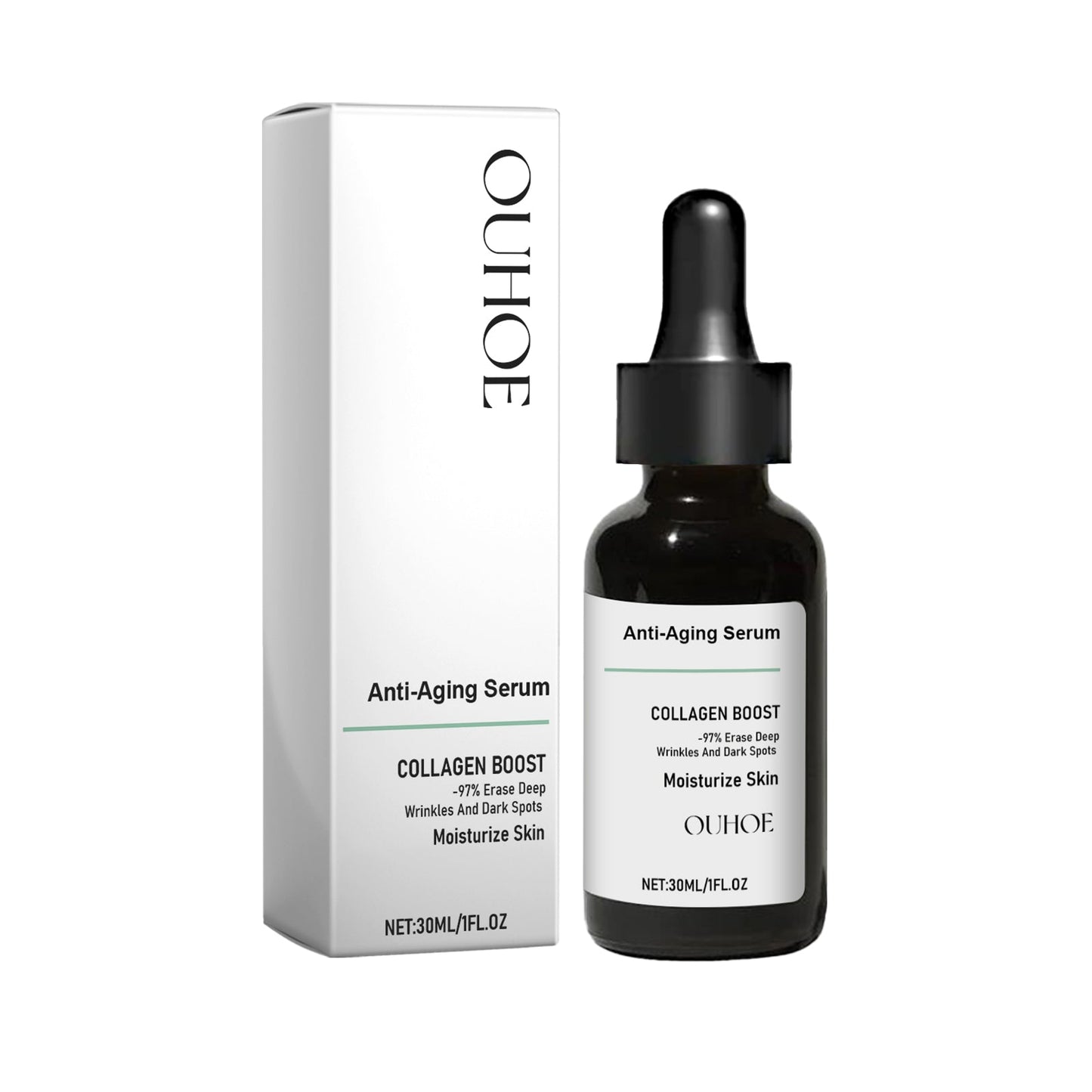 Ouhoe Collagen Anti-Wrinkle Facial Essence Reduces Fine Lines, Moisturizes, Tightens, And Moisturizes Skin