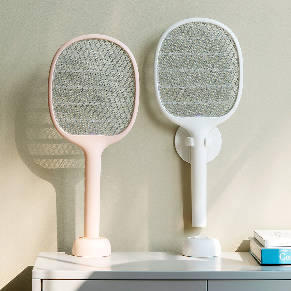 New Household Appliances Mosquito Killer Two-In-One Rechargeable USB Mosquito Killer Lamp Fly Swatter Purple Light Trap