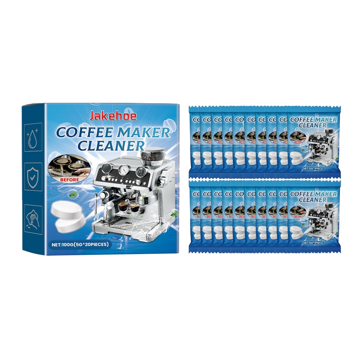 Coffee Machine Cleaning Sheet Coffee Machine Infuser Filter Dirty Stain Scale Cleaning Sheet