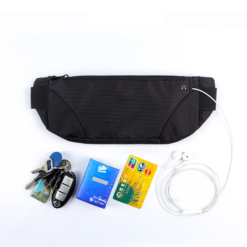 Sports waist bag, running phone waist bag, outdoor mountaineering tactical bag, invisible close fitting waterproof waist bag