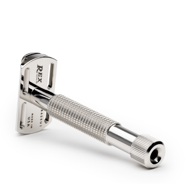 Rex Supply Co. Envoy XL Stainless Steel 3 Piece DE Razor RSC-108