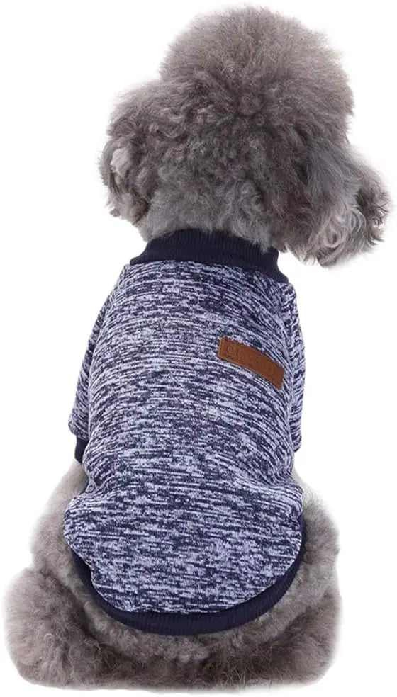 Classic Knit Dog Sweater – Warm Winter Soft Sweater for Small Dogs & Cats XXS–XL