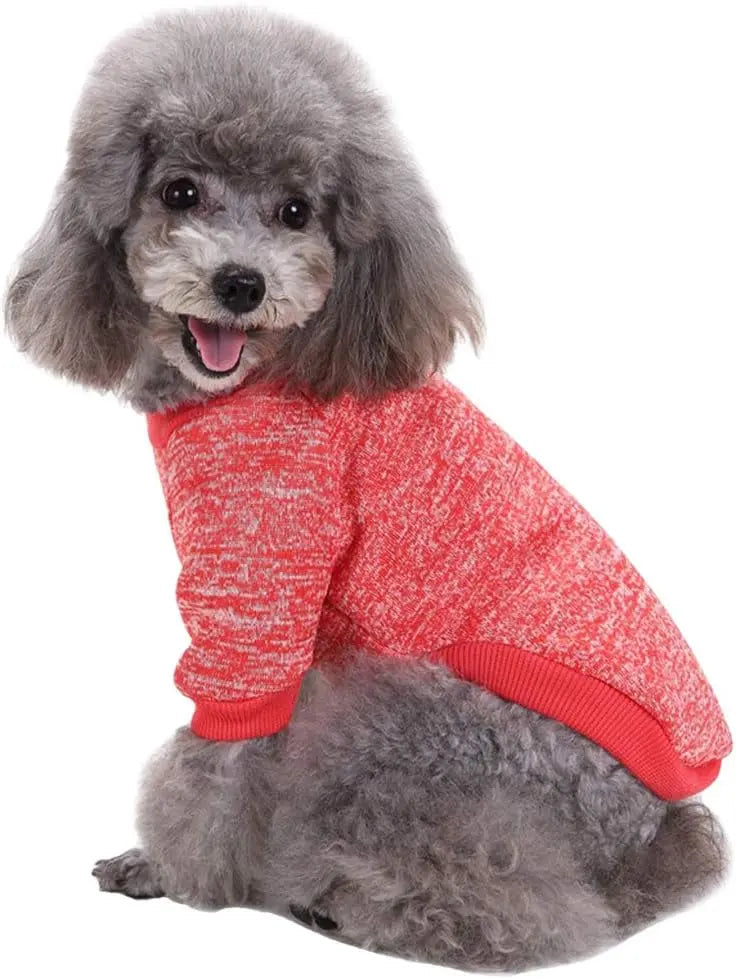 Classic Knit Dog Sweater – Warm Winter Soft Sweater for Small Dogs & Cats XXS–XL