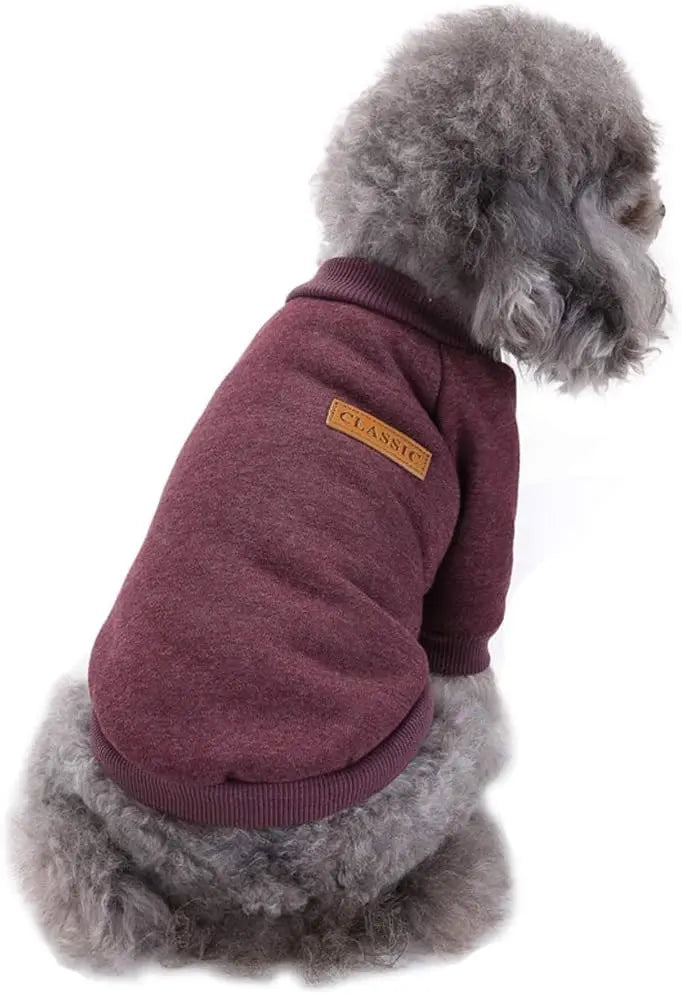 Classic Knit Dog Sweater – Warm Winter Soft Sweater for Small Dogs & Cats XXS–XL