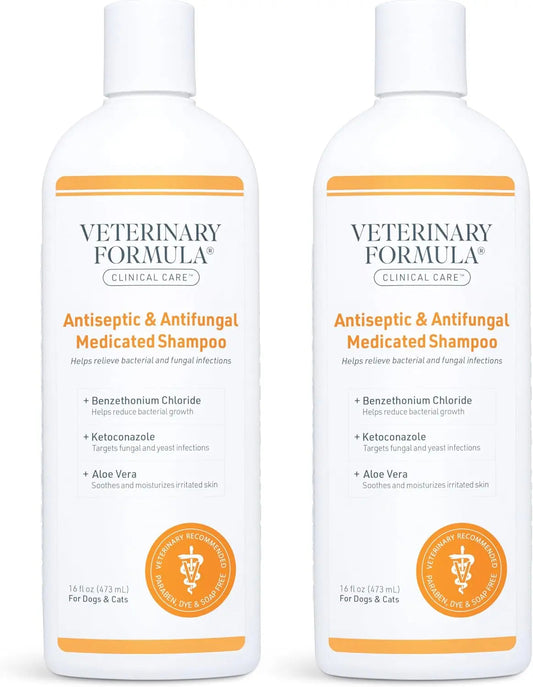 Clinical Care Antiseptic & Antifungal Medicated Shampoo for Dogs & Cats, 16 oz