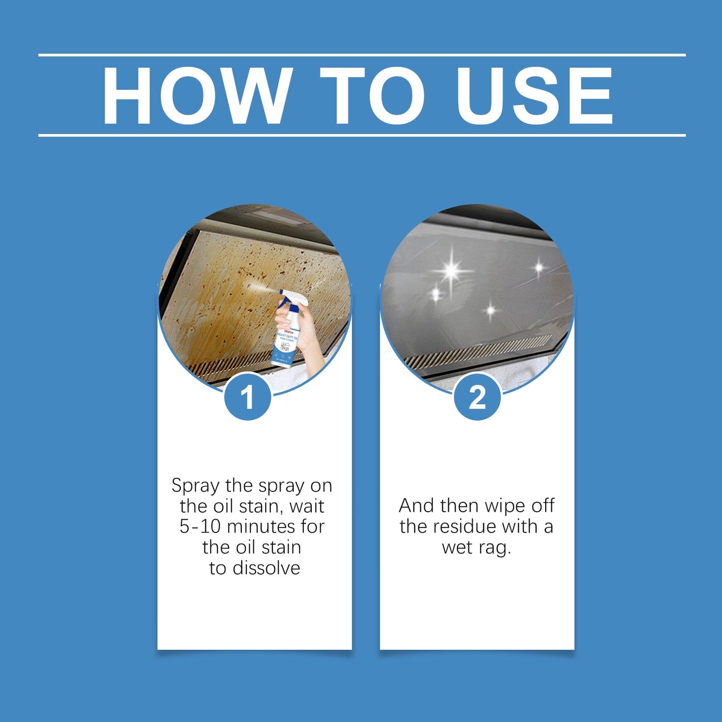 Heavy-Duty Grease Cleaner, Efficient Cleaning Stubborn Grease Kitchen Hood Grease Cleaner