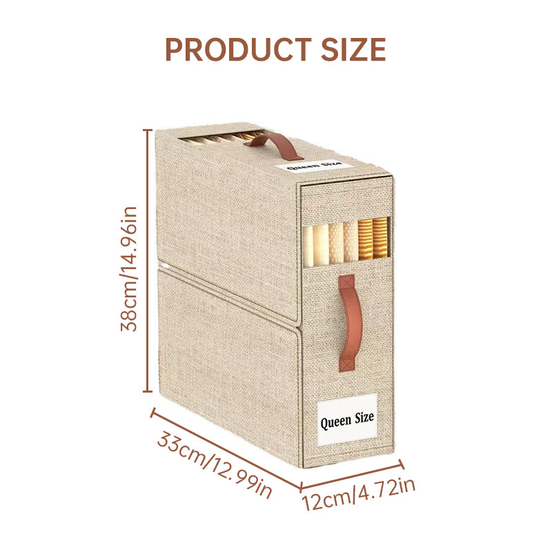 Compact Foldable Storage Cubes for Linens, Towels & Bedding Essentials