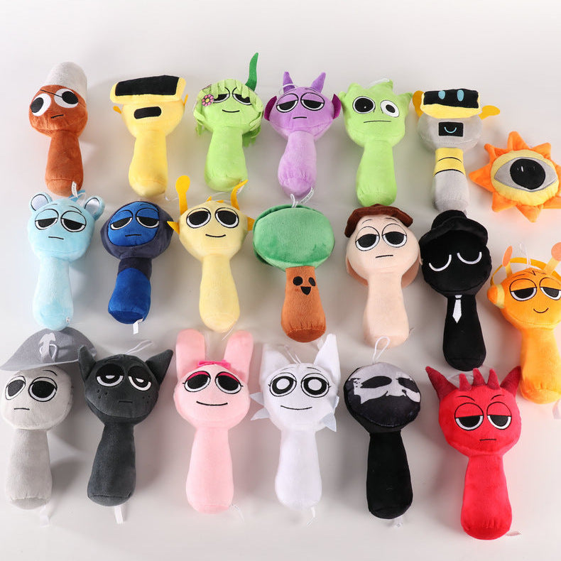 Sprunki Plush Rhythm Box Game Character Surrounding Plush Toys Dolls