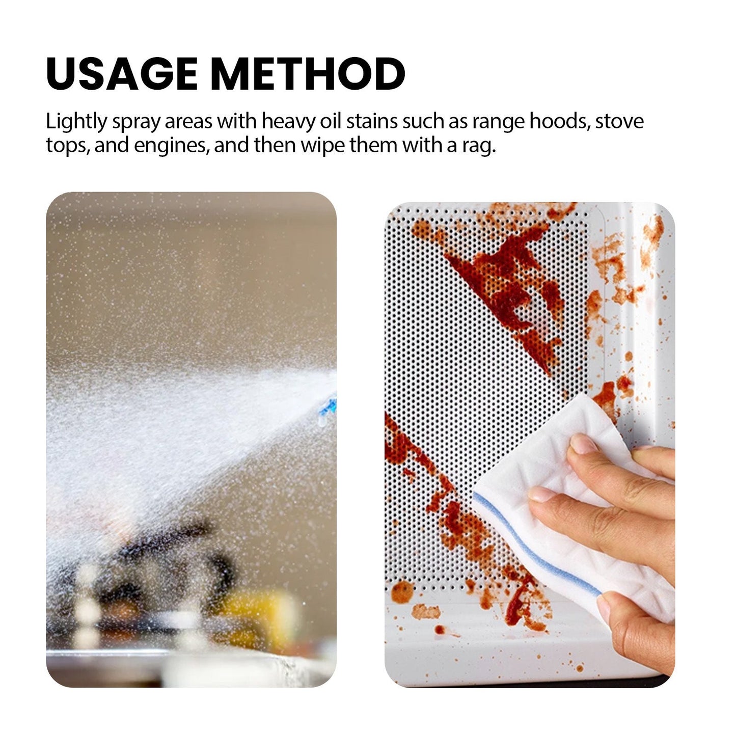 All Purpose Cleaner, Kitchen Range Hood Tile Wall Stubborn Oil Multi-Functional Detergent Detergent