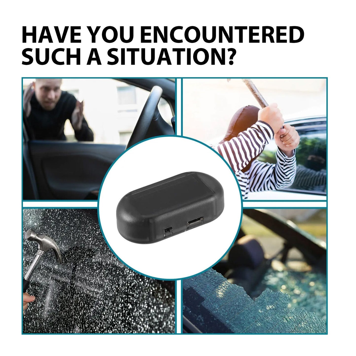 Anti Theft Car Device, Led Car Wiring Refit Explosion-Flashing Induction Anti-Theft Alarm Light
