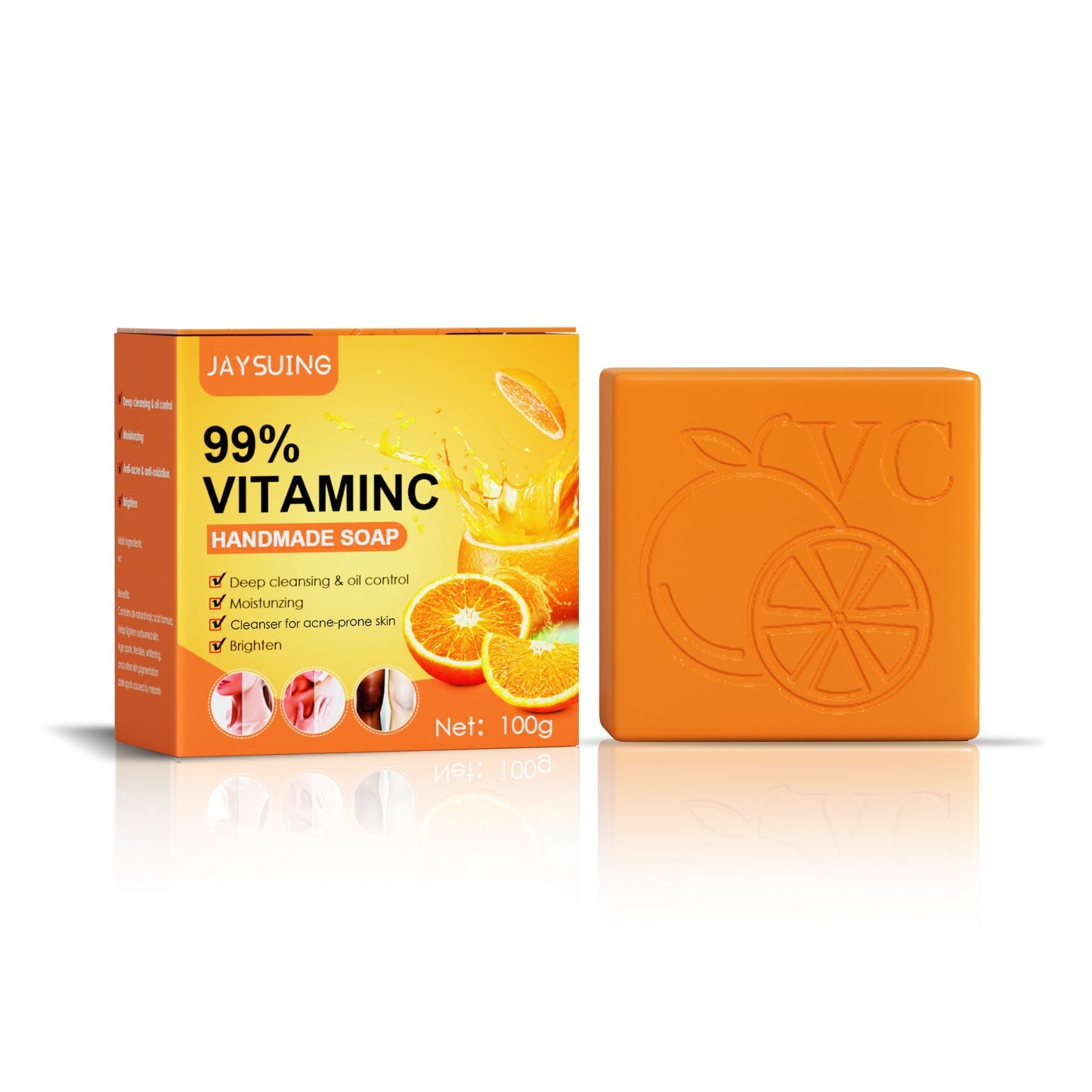 VC Beauty Soap, Body Moisturizing Clean Skin Melanin Brightening White Skin Soap