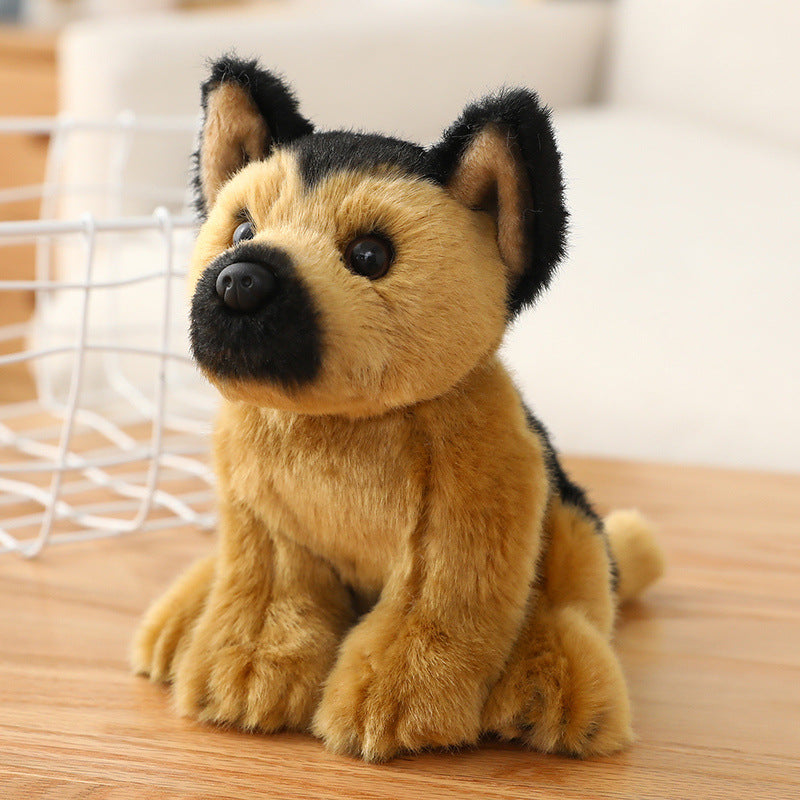 Simulation dog Maltese plush toy Bichon Frise doll Labrador Tibetan Mastiff birthday gift