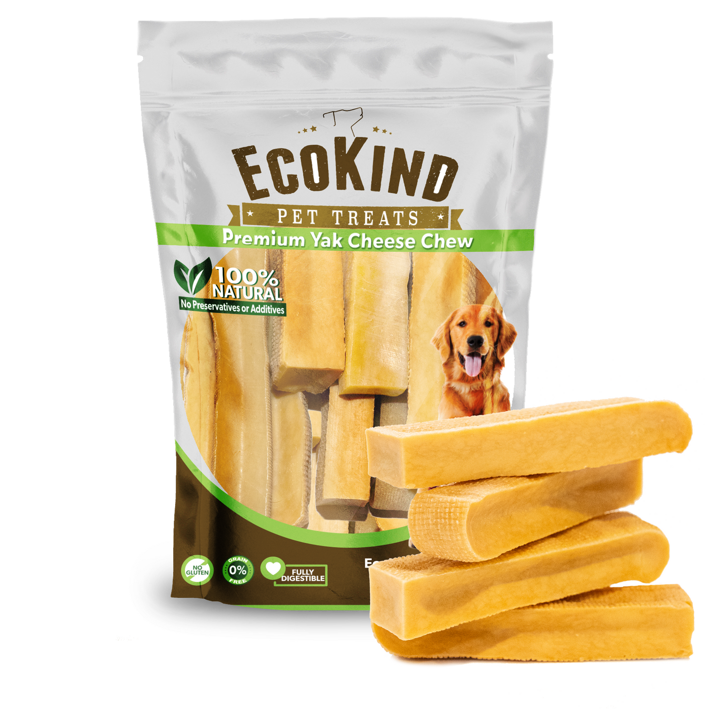 Gold Yak Chews for Large Dogs (1 lb to 5lb Bags) - cavamart.com