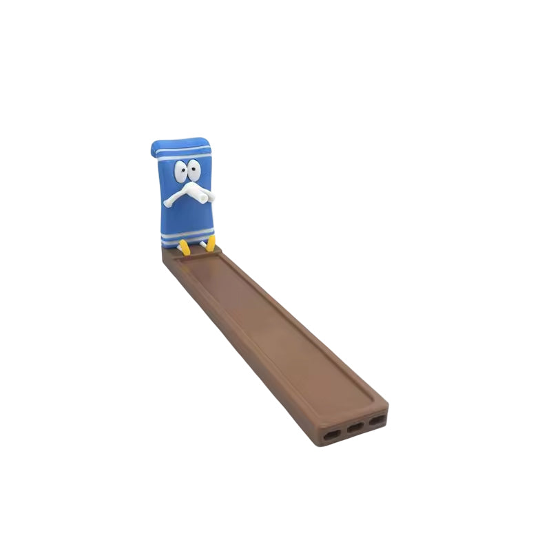 Towelie Servietsky Incense Stick Holder, realistic handmade crafts, home decor, ideal for meditation and yoga.