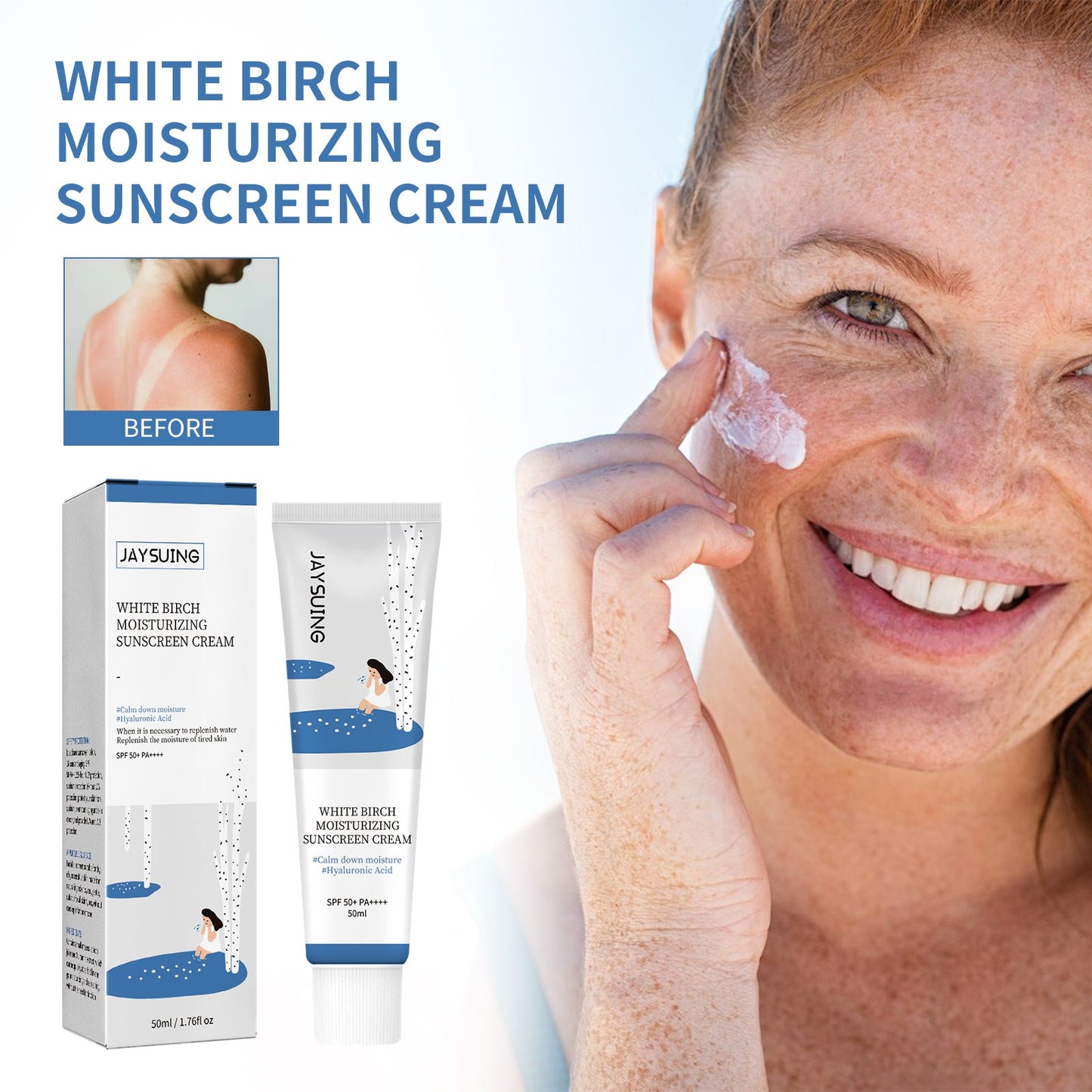 Protection Oil Control Cream, Skin Protection Refreshing Anti-aging UV Protection Cream