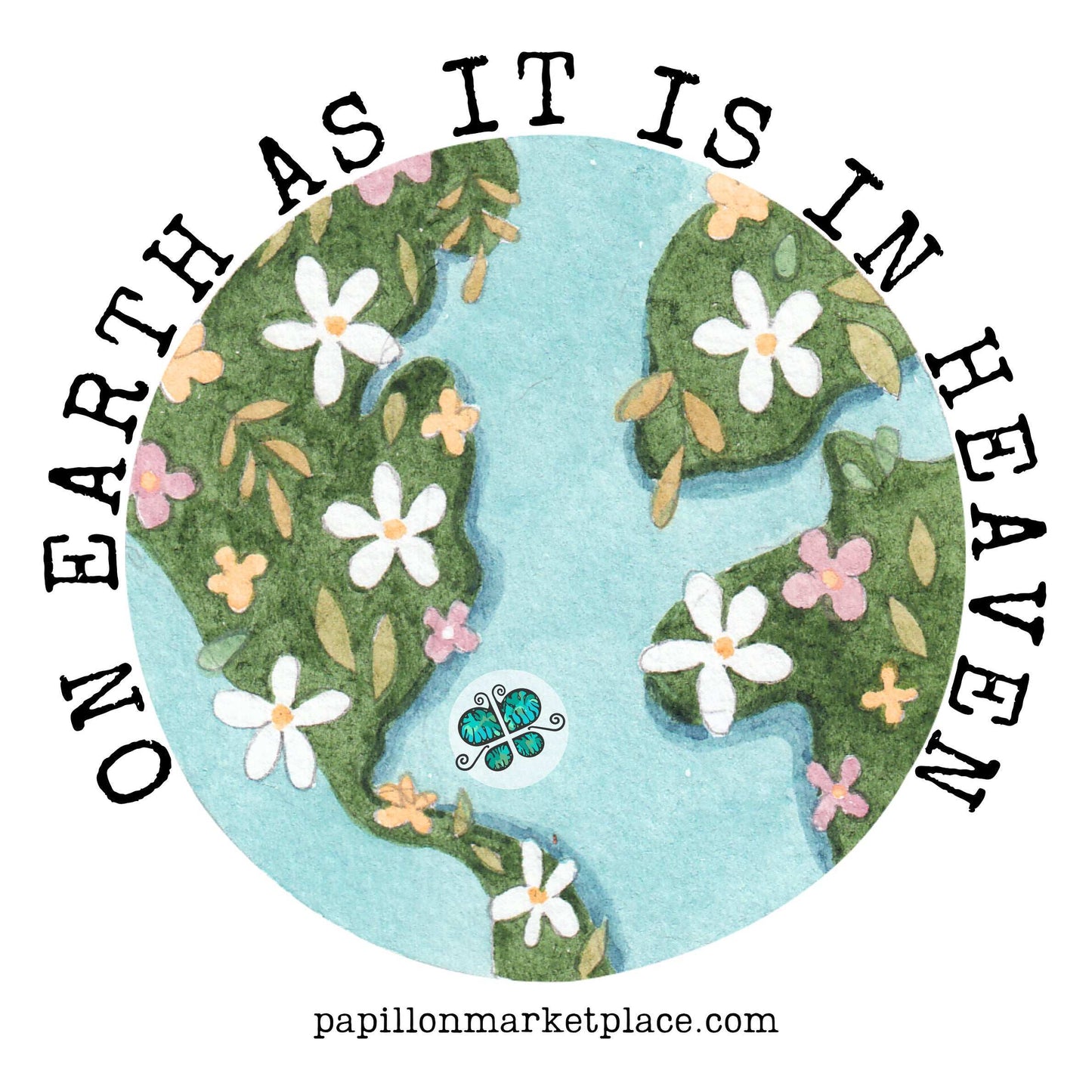 On Earth Sticker