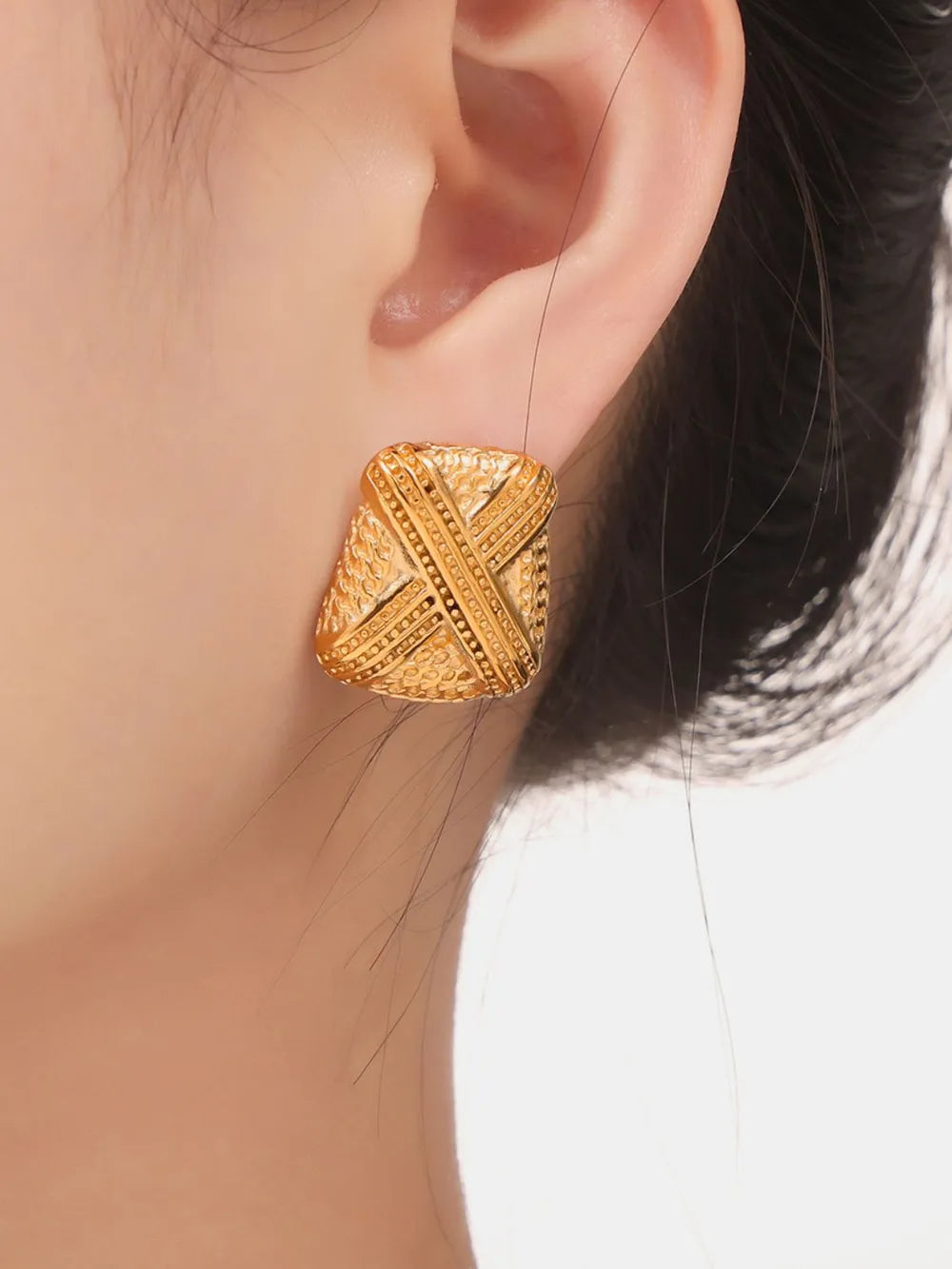 Titanium Steel Geometric Shape Earrings