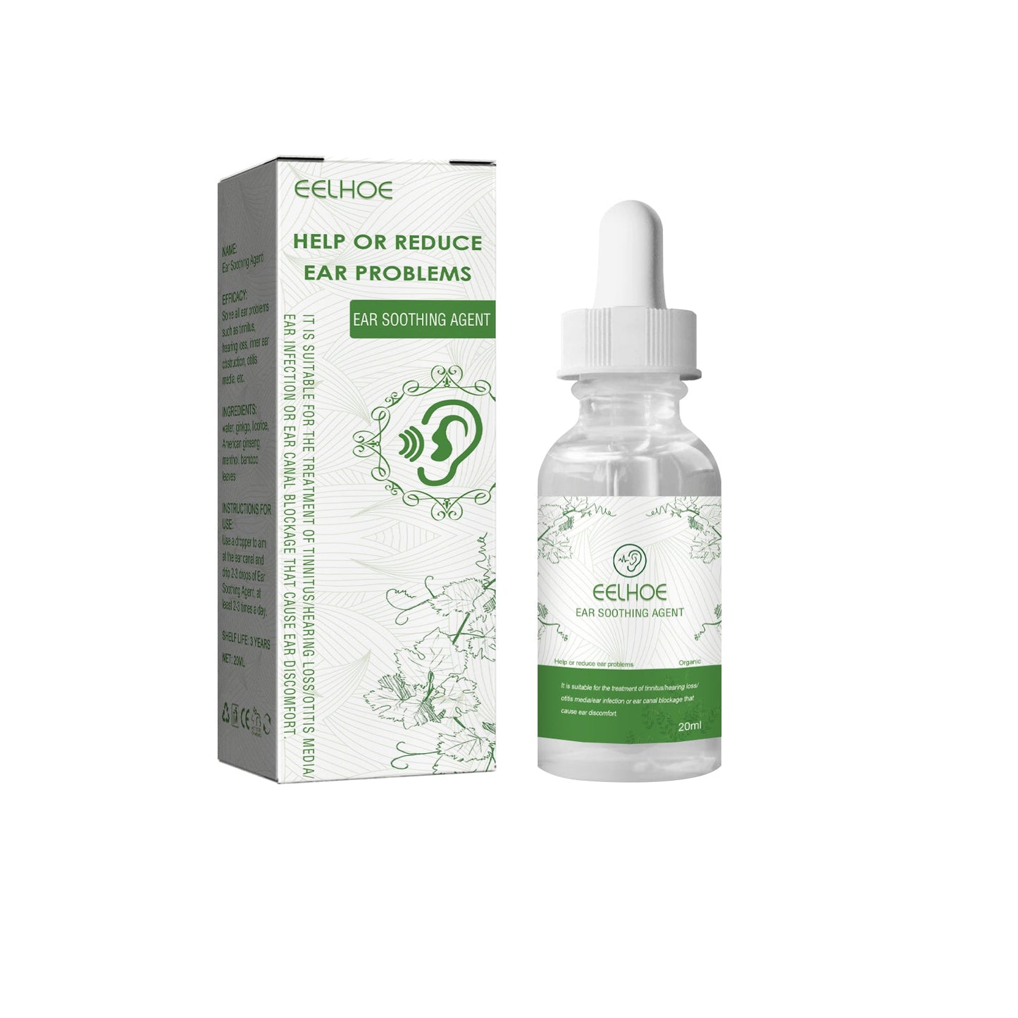 Ear Relief Relieves Blocked Inner Ear Ringing Ear Discomfort Ear Health Care Ear Drops
