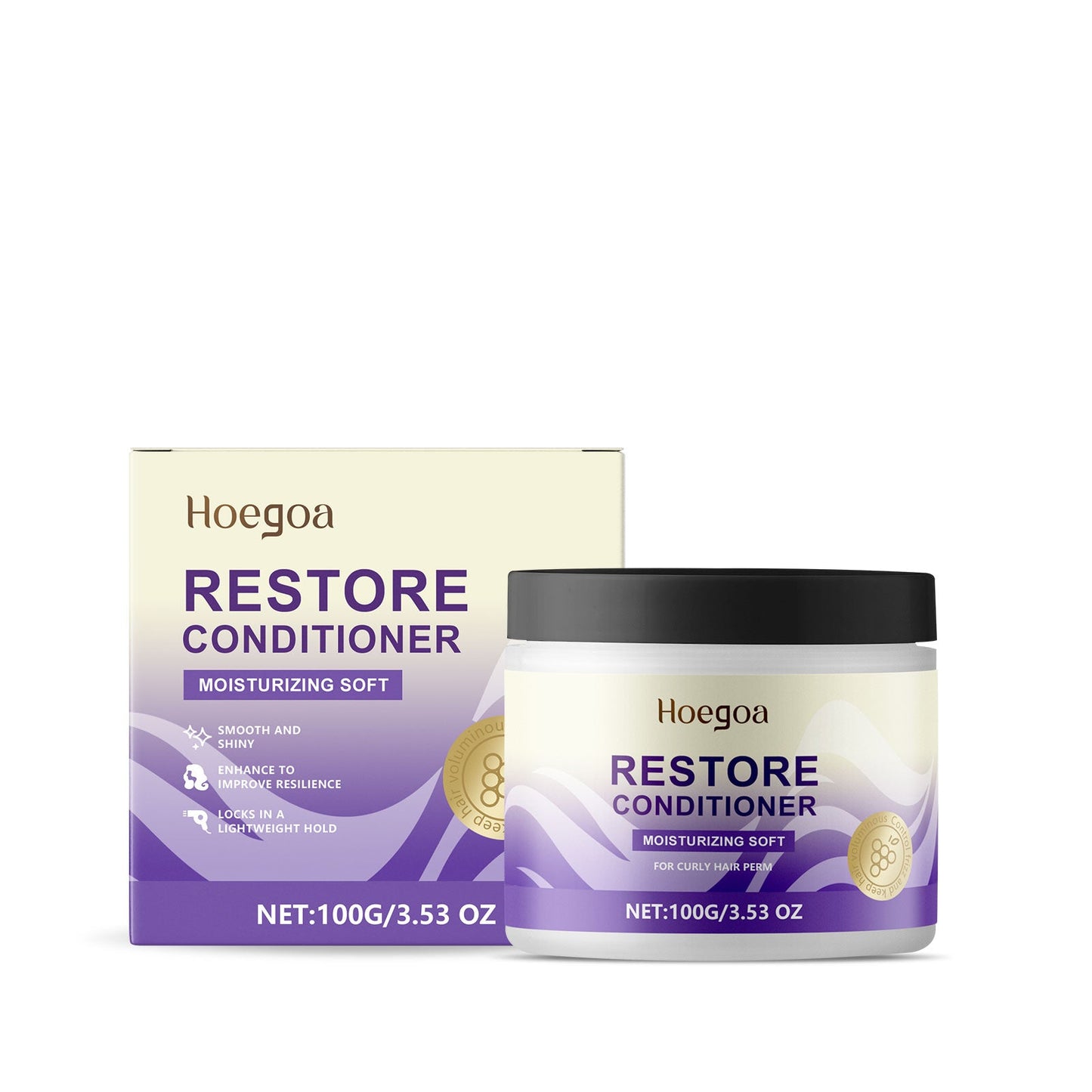 Leave-In Repair Curl Mask Nourishes Frizzy Hair For Natural Curls Repair Voluminous Shine Lasting Styling Cream