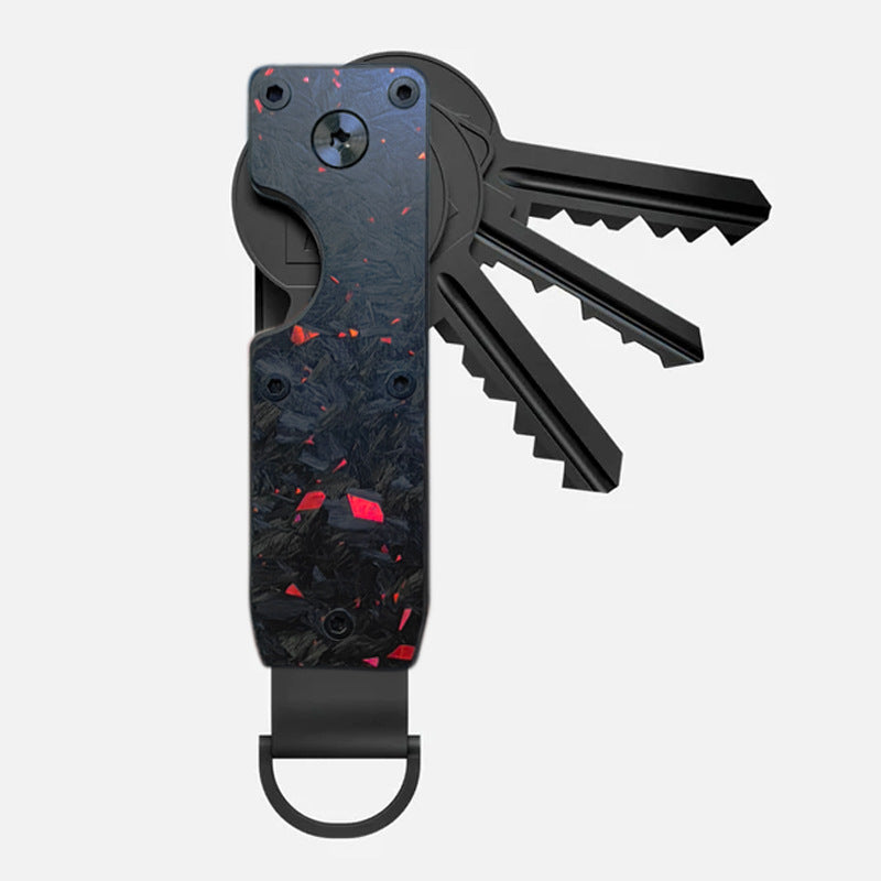 Keychain metal keychain aluminum alloy key storage keyclip