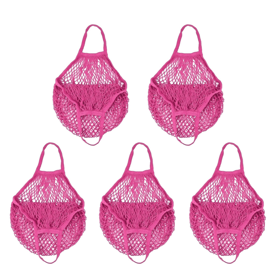 Reusable Grocery Mesh Bag, Set of 5