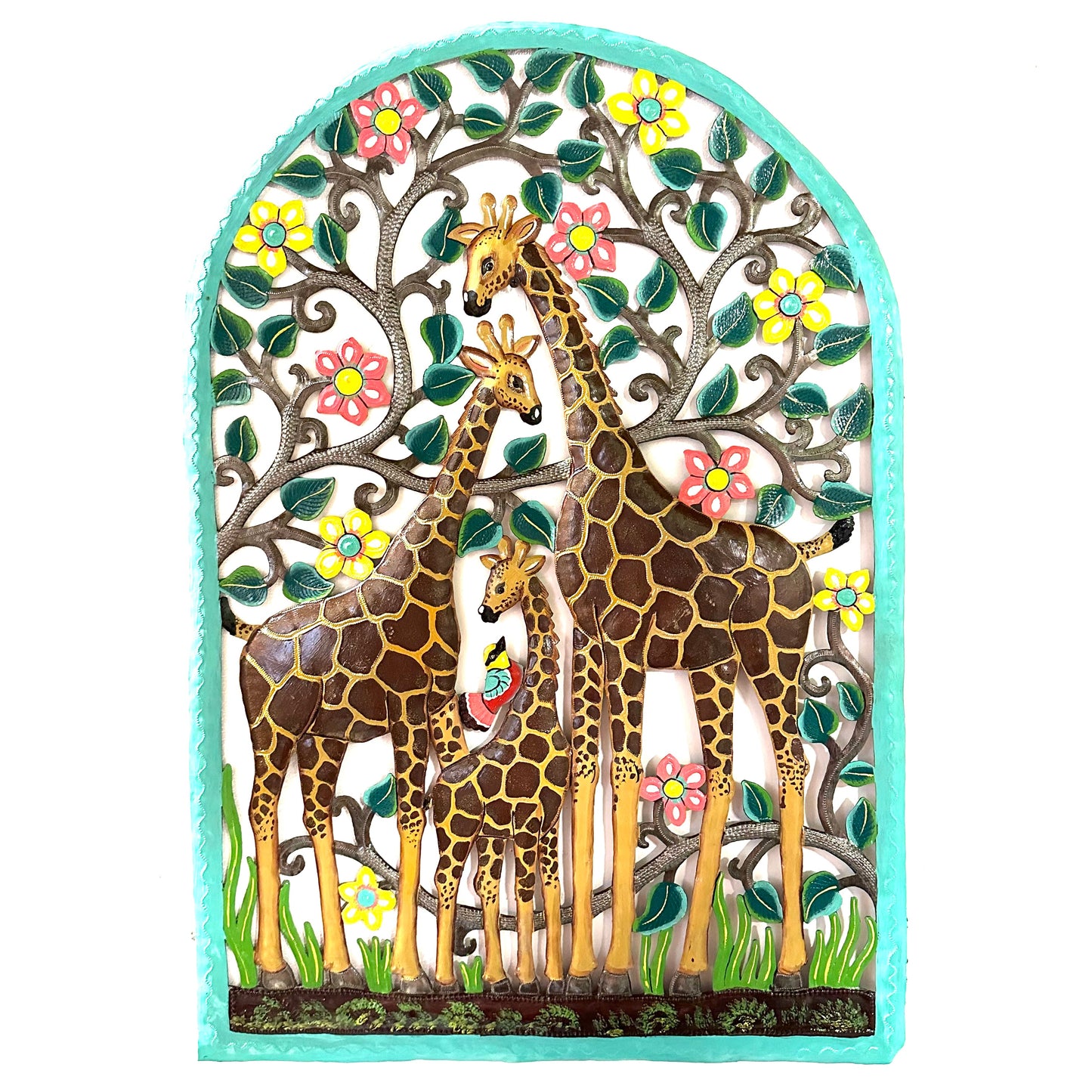 Jumbo Arch with Giraffe Family