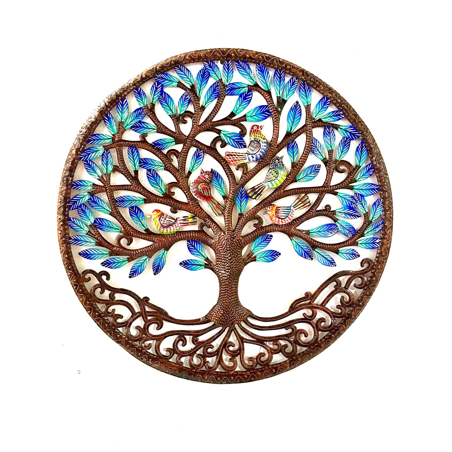Nesmy Bronze Tree: 5 Little Birds