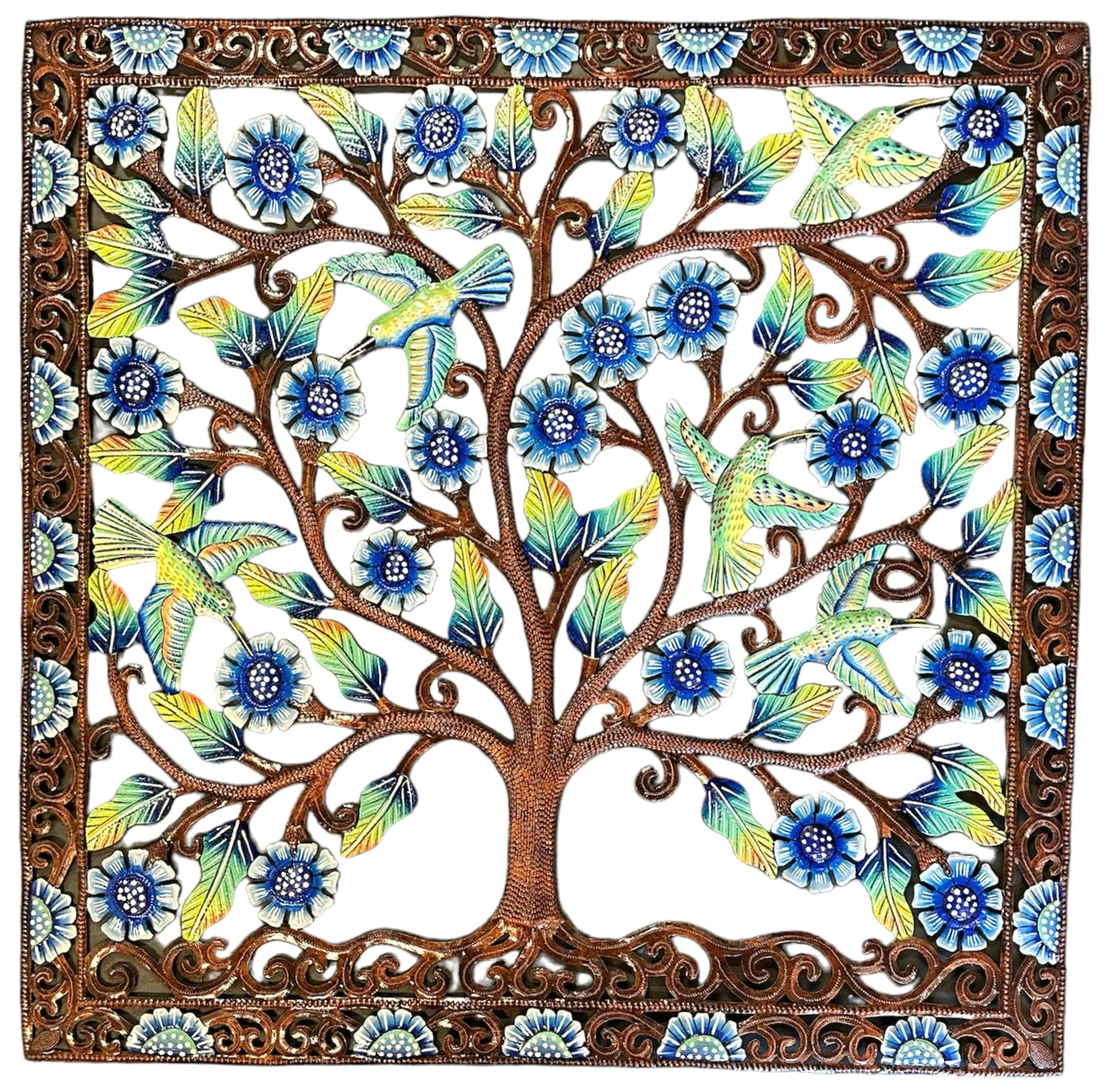 Jumbo Blue and Bronze Tree Of Life