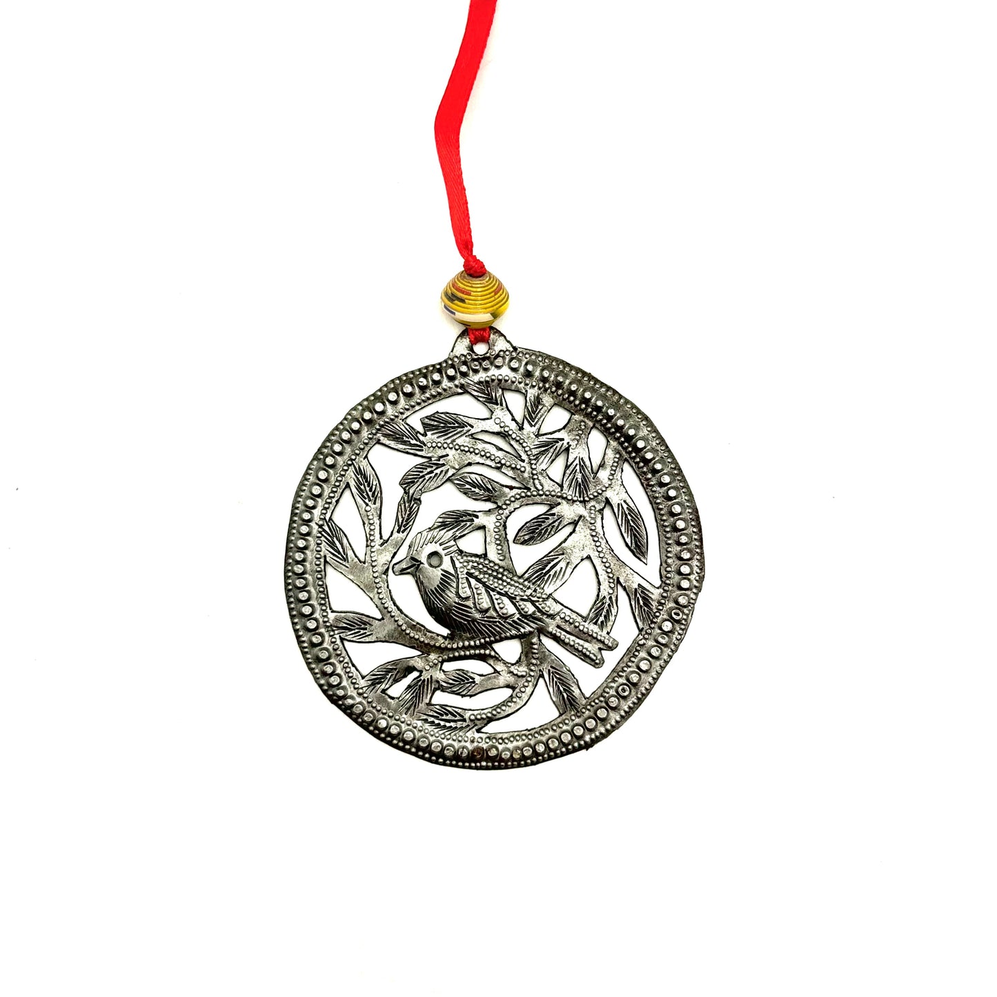 Bird Round Frame Ornament