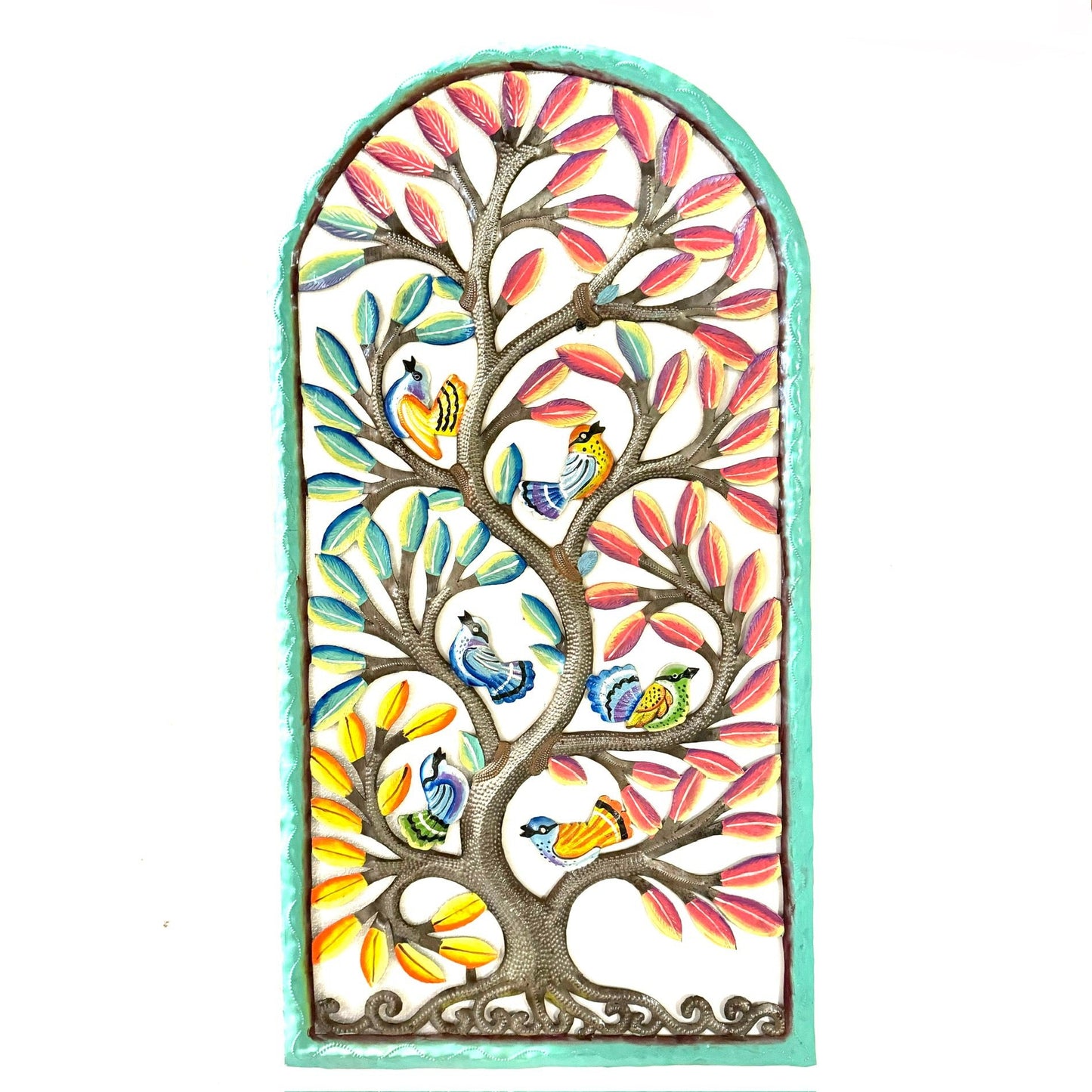 Jumbo Arch Tree with Birds- Pink and Blue