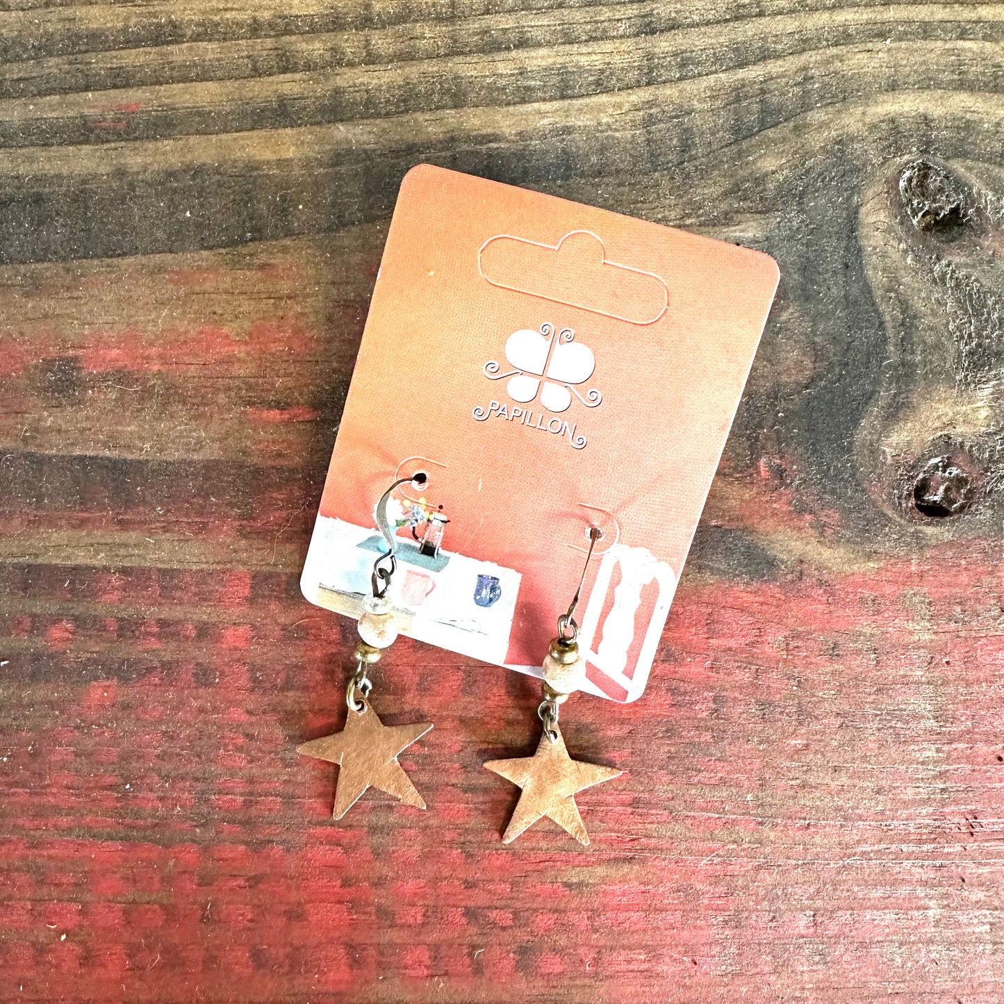 Little Copper Star Earring