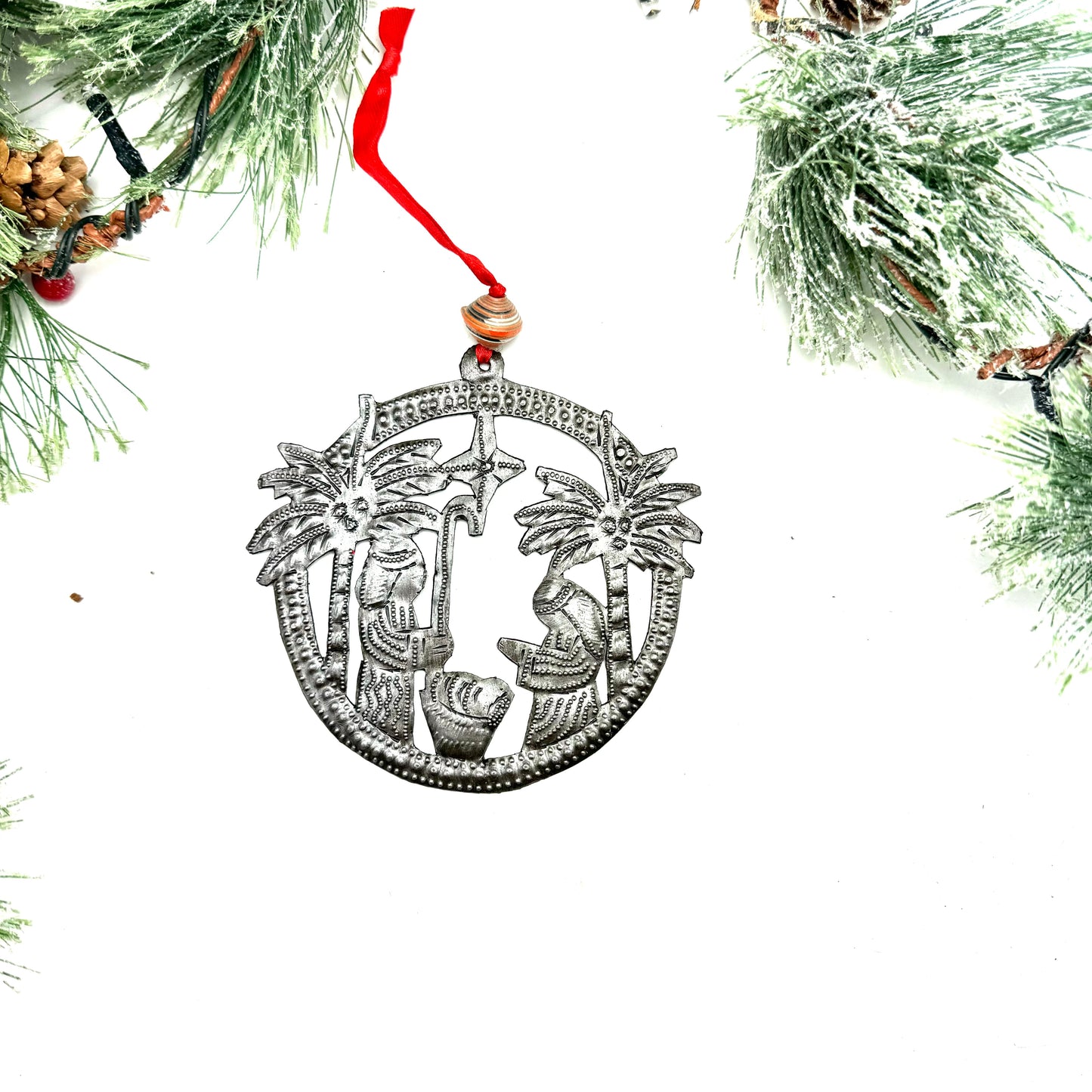 Two Palms Nativity Ornament