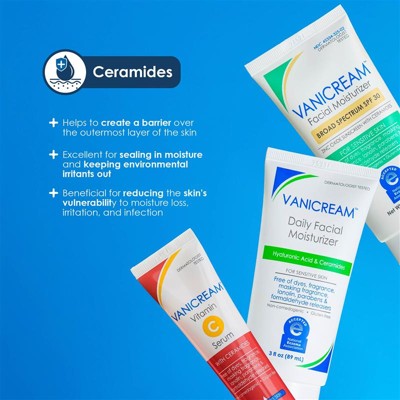 Vanicream Facial Moisturizer SPF 30 Zinc Oxide Mineral Sunscreen for Sensitive Skin 2.5oz - Missing Box
