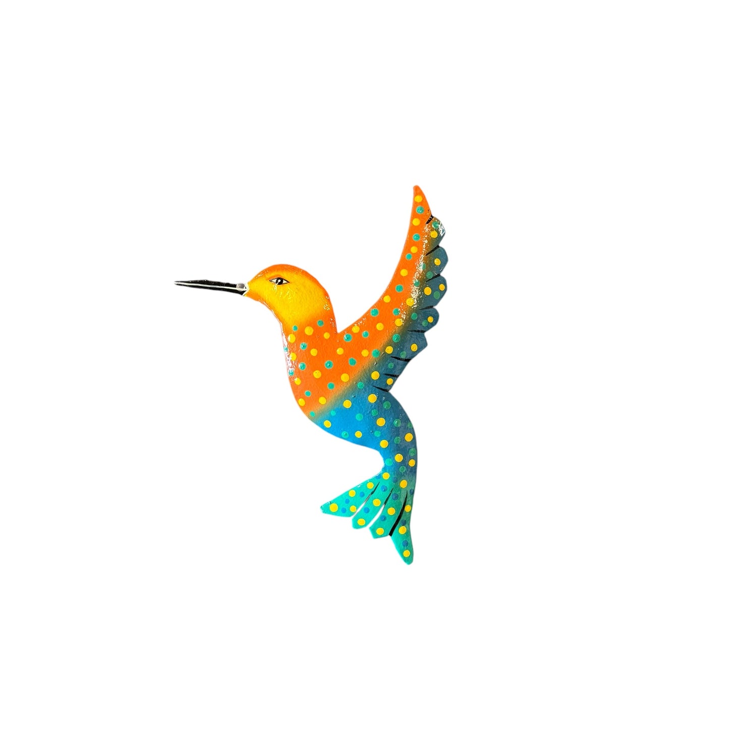 Small Orange and Blue Hummingbird