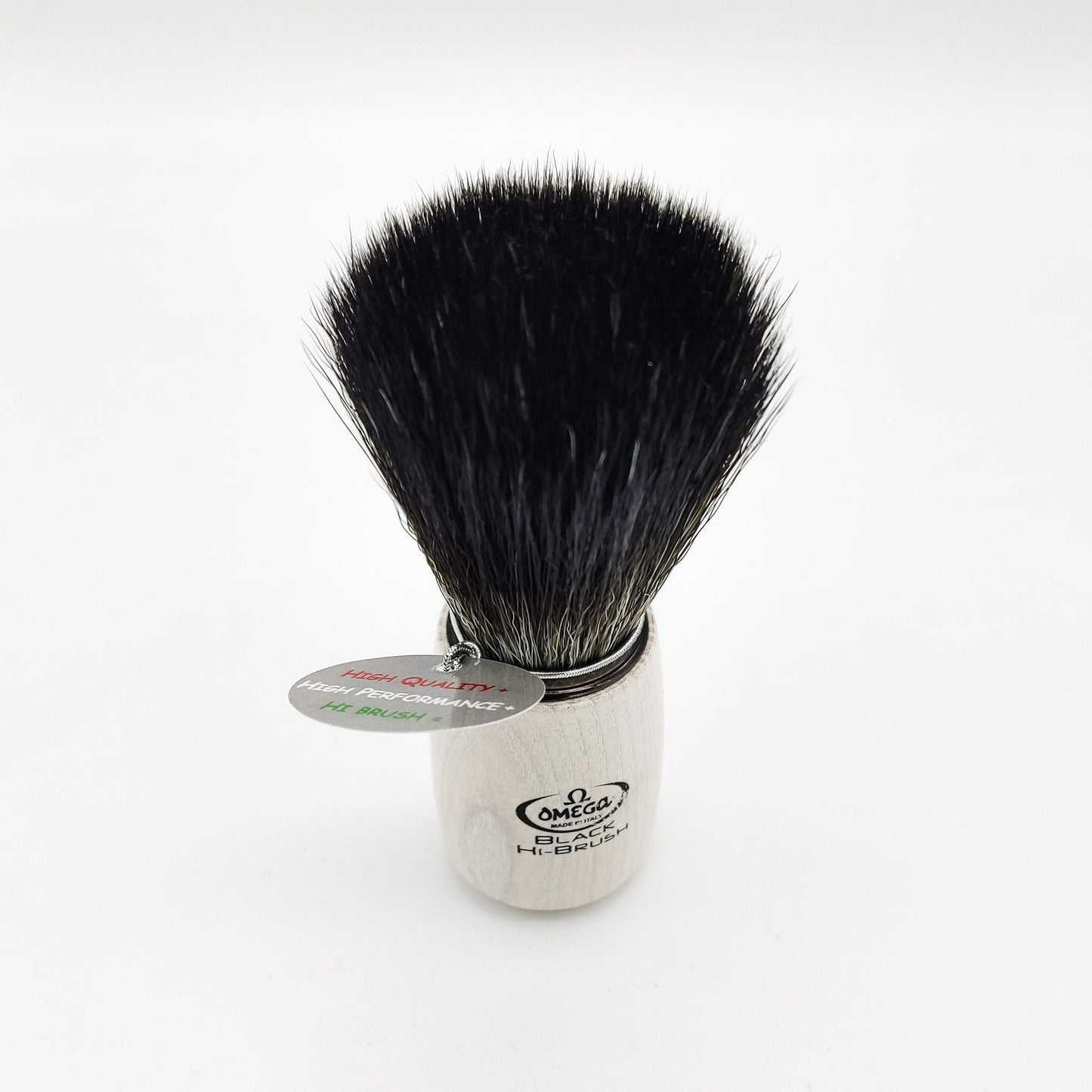 Omega Shaving Brush White 196711 Hi-Brush Synthetic Fibre
